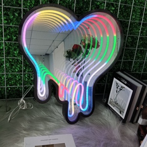Love LED RGB Infinity Mirror Decorative Ambient Lights Factory Direct Supply, Custom Options Available - Product Image 1