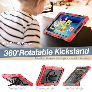 Funda protectora de pantalla con correa para manos, correa de hombro para Amazon <span class=keywords><strong>Kindle</strong></span> Fire HD <span class=keywords><strong>10</strong></span> 9Th 8Th 7Th Generation 2019 2018 2017 - Product Image 2