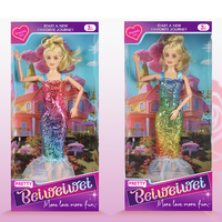 Jouets tendance 2026 en promotion : Adorables poupées de princesse de 11 pouces pour filles, jouet sirène