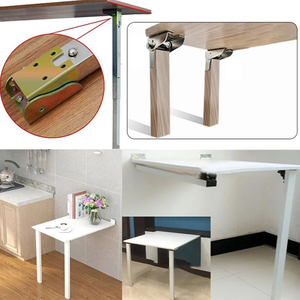 Bisagras plegables autoblocantes de 90 grados para patas de mesa, extensiones de silla, patas plegables, herrajes y soporte elevador para sofá cama - Product Image 3