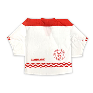 เครื่องแบบเสื้อกีฬาฮ็อกกี้น้ำแข็งสำหรับเยาวชนใส่ได้ทั้งชายและหญิงพิมพ์ลายระเหิดเปล่าพร้อมชื่อทีม OEM สำหรับใส่เล่นกีฬาออกแบบโลโก้ได้ตามต้องการ - Product Image 3