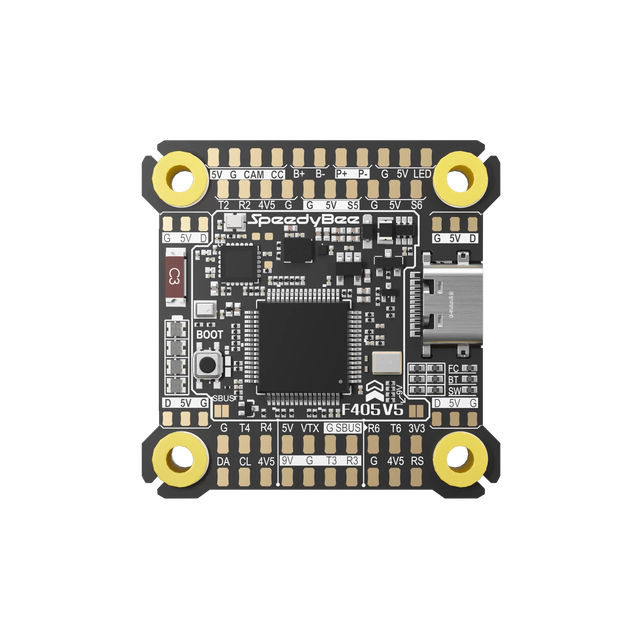 SpeedyBee F405 V5 AIO Flight Controller with 55A ESC for FPV Drones F4 FC Bluetooth Configuration Support