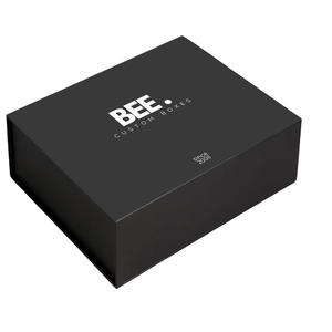 JeyBox Fabrik Großhandel Kundenspezifisch Bedruckte Handgefertigte Luxus Starre Karton Schwarz Schlichte Leere Magnetverschluss Geschenkbox - Product Image 4