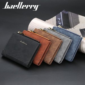 กระเป๋าสตางค์แบบสั้นสำหรับผู้ชาย Baellerry สีดำ กระเป๋าใส่เหรียญแบบมีซิป กระเป๋าสตางค์อเนกประสงค์ทันสมัย - Product Image 3