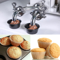 Machine automatique de dépôt de petits gâteaux, croissants, cupcake, petits gâteaux commerciaux à têtes multiples