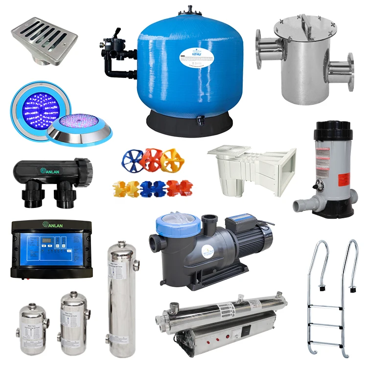 Finn Forest Full Set Swimming Pool Accessories Equipment Including Pool Filters and Heat Pump Accesorios Para Piscinas
