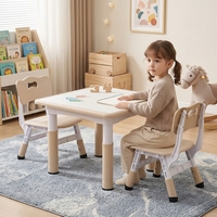 Ensemble de chaise et bureau d'apprentissage pour enfants, réglable en hauteur, pour la maison et l'école