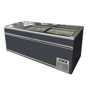 Puerta de vidrio comercial Isla de helados Congelador Supermercado Tipo combinado <span class=keywords><strong>Vitrina</strong></span> Congelador <span class=keywords><strong>Vitrina</strong></span> de refrigeración comercial - Product Image 1