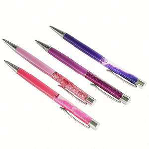 Custom Crystal Diamond Capacitive <b>Floating</b> Glitter Retractable Ballpoint Pen for School Office <b>Desk</b> Christmas Party - Product Image 4