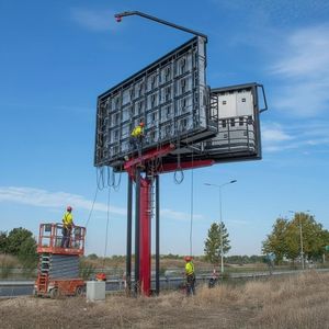 Pantalla LED de Doble Cara Fija para Exteriores RAYBO, IP67, Pantalla LED para Invierno, Publicidad Digital para Carreteras - Product Image 3