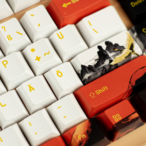 Keycaps Goku personnalisables, design allemand <span class=keywords><strong>ISO</strong></span> DE, profil OEM, PBT, sublimation par transfert, dessin animé, keycaps personnalisés - Product Image 5