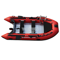 Bateau gonflable léger en PVC de 360 cm, robuste et familial, idéal pour la pêche et les loisirs sur lac et rivière