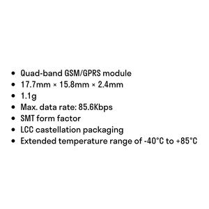 Quectel M65 cao chi phí-hiệu quả siêu nhỏ gọn Quad-band <span class=keywords><strong>GSM</strong></span>/<span class=keywords><strong>GPRS</strong></span> 2 gam mô-đun được thiết kế hiệu quả quy mô lớn iốt sản xuất - Product Image 3