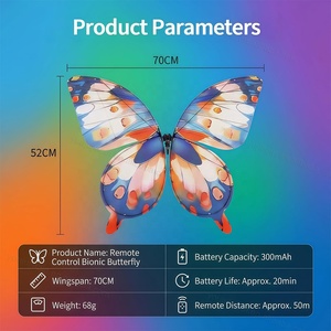 <span class=keywords><strong>Insecte</strong></span> volant RC Papillon Bionique avec ailes LED lumineuses, <span class=keywords><strong>Drone</strong></span> à ailes battantes à gyroscope 4 axes, <span class=keywords><strong>Prix</strong></span> de gros pour événements et spectacles - Product Image 2
