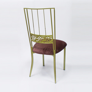 Vente en gros de chaises Chiavari caméléon blanches dorées empilables en métal durable d'usine pour les salles à manger <span class=keywords><strong>événement</strong></span>s en plein air restaurants - Product Image 3