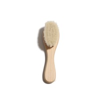 ZUQA exporte la brosse de mouton naturelle Spot brosse à poils de bébé brosse à poils de Massage pour enfants nouveau-né en bois mini peigne ensemble