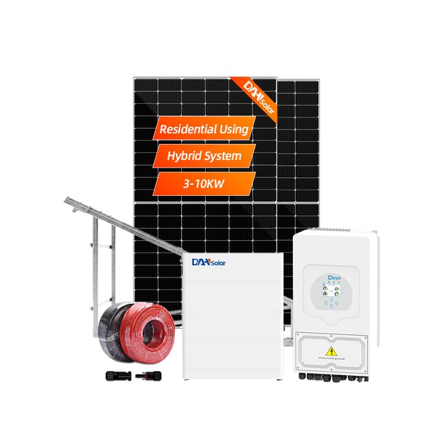 DAH Solar 10kw Generator on Wind Grid Panel Kit Homes Hybrid Solar Power System for House