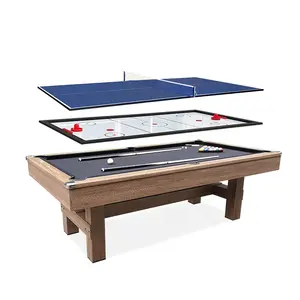 Popolare Divertente Gioco di 3 In 1 6 Piedi big size Multi Gioco Air Hockey e Tavolo Da Biliardo