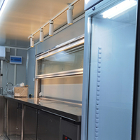Chariot de vente de restauration rapide, remorque alimentaire mobile avec cuisine entièrement équipée