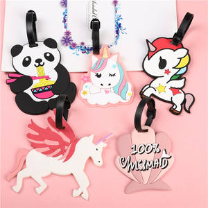 Travel Custom Design 3d rialzato in rilievo Logo valigia appendiabiti in gomma morbida Pvc etichetta per bagagli vuota con cinturino - Product Image 3