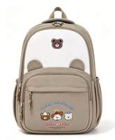 Sac à dos scolaire léger et imperméable pour adolescents et étudiants, avec logo personnalisé, multi-poches, pour collège et école primaire