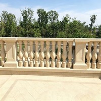 Balustres en granit naturel résistant aux intempéries, poteaux de balustrade, garde-corps de pont et d'escalier, piliers décoratifs extérieurs pour villa