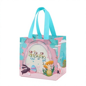 Bolsa de Compras Reutilizable de Tamaño Mediano con Asa de Cuerda Flexiloop, Diseño de Letras Impresas en Tela No Tejida, Marca SH, para Uso Diario - Product Image 1