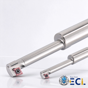 Barra de mandrinado CNC Easy Cool SKD61 con refrigeración por líquido, con inserto cuadrado, 1 filo, cónico Cat40 para mandrinado inverso - Product Image 2