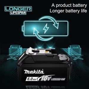 <span class=keywords><strong>Batterie</strong></span> Makita originale 18V <span class=keywords><strong>Batterie</strong></span> pour outil électrique rechargeable 6Ah, remplacement de la <span class=keywords><strong>batterie</strong></span> lithium-ion LED LXT BL1860 <span class=keywords><strong>BL1850</strong></span> 18V Makita - Product Image 6