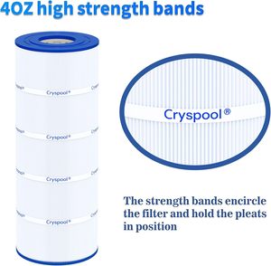 Cryspool Filtro Compatible Con, Cartucho De Filtro De Piscina, Clearwater II 125, 817-0125N, 1 Paquete Compatible OEM - Product Image 6