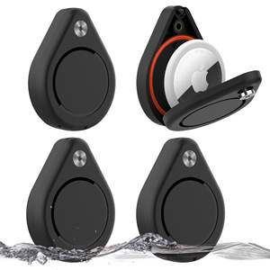 Funda protectora <span class=keywords><strong>impermeable</strong></span> antiarañazos <span class=keywords><strong>para</strong></span> Airtag Tracker, funda magnética negra <span class=keywords><strong>para</strong></span> motocicletas, bicicletas, equipaje - Product Image 2