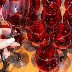 Copa de vino, copa de champán, estilo francés, romántica y elegante, estilo ins, ligeramente curvada, con diseño de flor de rosa. - Product Image 5