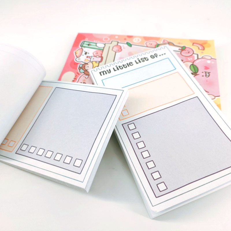 Пользовательские мини-блокноты, наклейки, блокнот, блокнот для записей, школьные принадлежности kawaii
