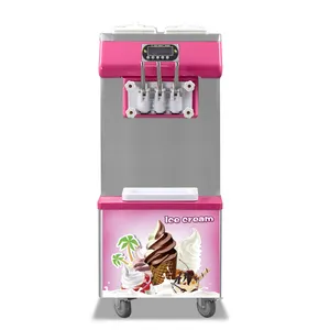 flavor mixed used soft ice roll machine with precooling system