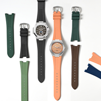 Bracelet de montre en caoutchouc FKM Jettda personnalisé de 25 mm pour Patek-Philippe Nautilus, étanche, à libération rapide