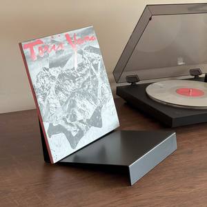 Supporto per Dischi in Vinile da Tavolo Isak in Metallo, Acciaio Verniciato a Polvere Opaca, Stile Industriale Moderno per Soggiorno e Studio, Porta CD da Tavolo - Product Image 6