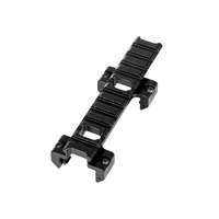 Base de connexion creuse en alliage d'aluminium usiné CNC de qualité supérieure, 120 mm, 11 fentes, boucle en forme de griffe, interface 21 mm, pour la chasse en extérieur