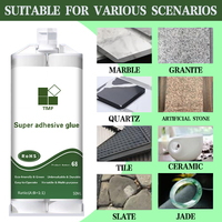 Résine époxy SANKIN, colle époxy tout usage AB, époxy pour le collage de dalles en quartz, marbre, granit, pierre frittée, remplissage de joints, colle pour carrelage