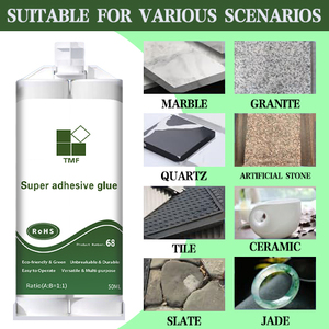 Résine époxy SANKIN, colle époxy tout usage AB, époxy pour le collage de dalles en quartz, marbre, granit, pierre frittée, remplissage de joints, colle pour carrelage - Product Image 2