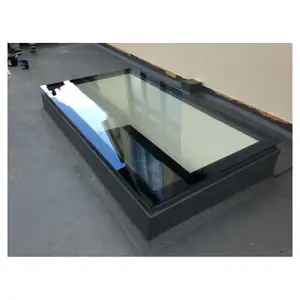 Prima Windows Aluminum Ceiling Automatic Skylight Window Double Tempered Clear Glass Windows