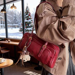 Bolsos de Mano Retro de Alta Gama para Mujer, Bolso de Hombro Único, Bolso de Mano para Oficina, Bolsos Tote con Asa Superior - Product Image 3