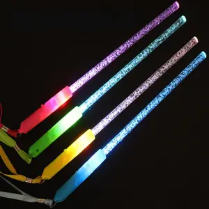 Selling Nieuwe Stijl Novelty Verlichting Cheer Carnaval Kerst Concert Bar Glow Stick Led Fiber Staaf Twinkelende Lichten Ster Wand Speelgoed