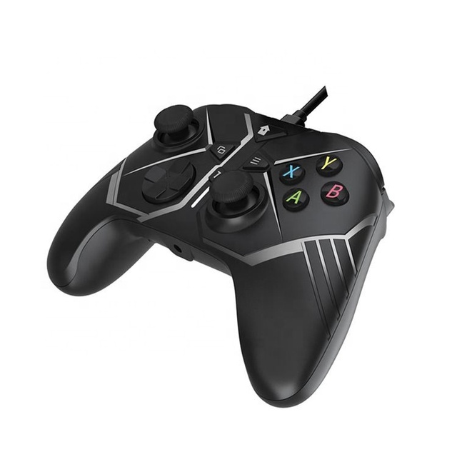 Gepaide Laptop Gaming Wired Joystick Controller Vibration Motor ABS Material Portable Lightweight for PC for One/Series Steam
