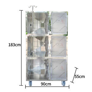 Grande cage pour chat avec porte en acrylique - <span class=keywords><strong>Appartement</strong></span> pour chat, enclos simple pour animaux domestiques - Product Image 3