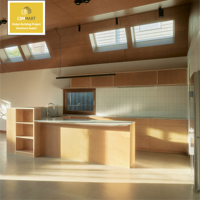 Armário de Cozinha em Laca de Alto Brilho Cbmmart, Cor Personalizada, MDF, Estilo Americano Moderno, Conjunto Completo para Villa, Fabricante