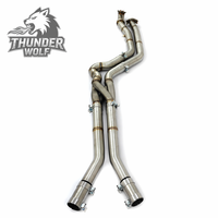 Tuyau intermédiaire haute performance HT pour BMW G80 G82 G87 M3 M4 M2 S58 3.0T GT4, système d'échappement en Z à longueur égale, finition brossée