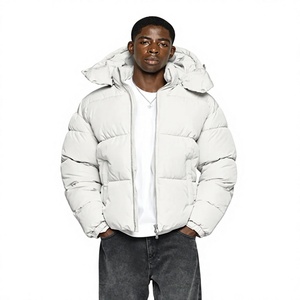Custom Men's Winter <b>Waterproof</b> Coated Puffer <b>Jacket</b> <b>Plus</b> <b>Size</b> Windproof MEMORY FABRIC Smart Casual Cotton High Street Printed - Product Image 1