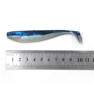 Alfa 100mm 8g Worm Shad Swimbait T-Tail pesca esca realistica in plastica <span class=keywords><strong>per</strong></span> Bass Pike Jigging - Product Image 4