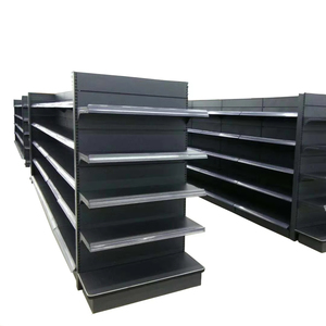 Rayonnage perforé double face de faible puissance de gondole de <span class=keywords><strong>supermarché</strong></span> en métal avec le revêtement époxyde de poudre - Product Image 1