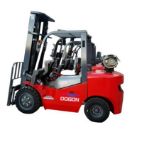 Chariot élévateur GPL de 3,5 tonnes avec moteur japonais certifié CE, double alimentation propane, chariot élévateur à gaz, Montacargas
